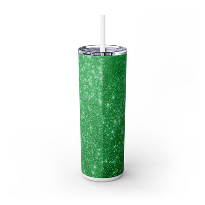 RX Coffee Sparkles - SleekSip Skinny 20oz Tumbler with Straw