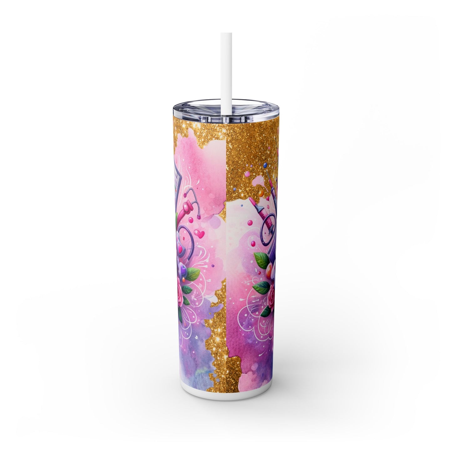 Nurse Life - SleekSip Skinny 20oz Tumbler with Straw