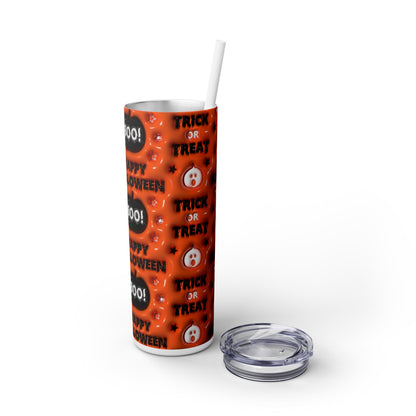 3D Inflated Halloween - SleekSip Skinny 20oz Tumbler with Straw