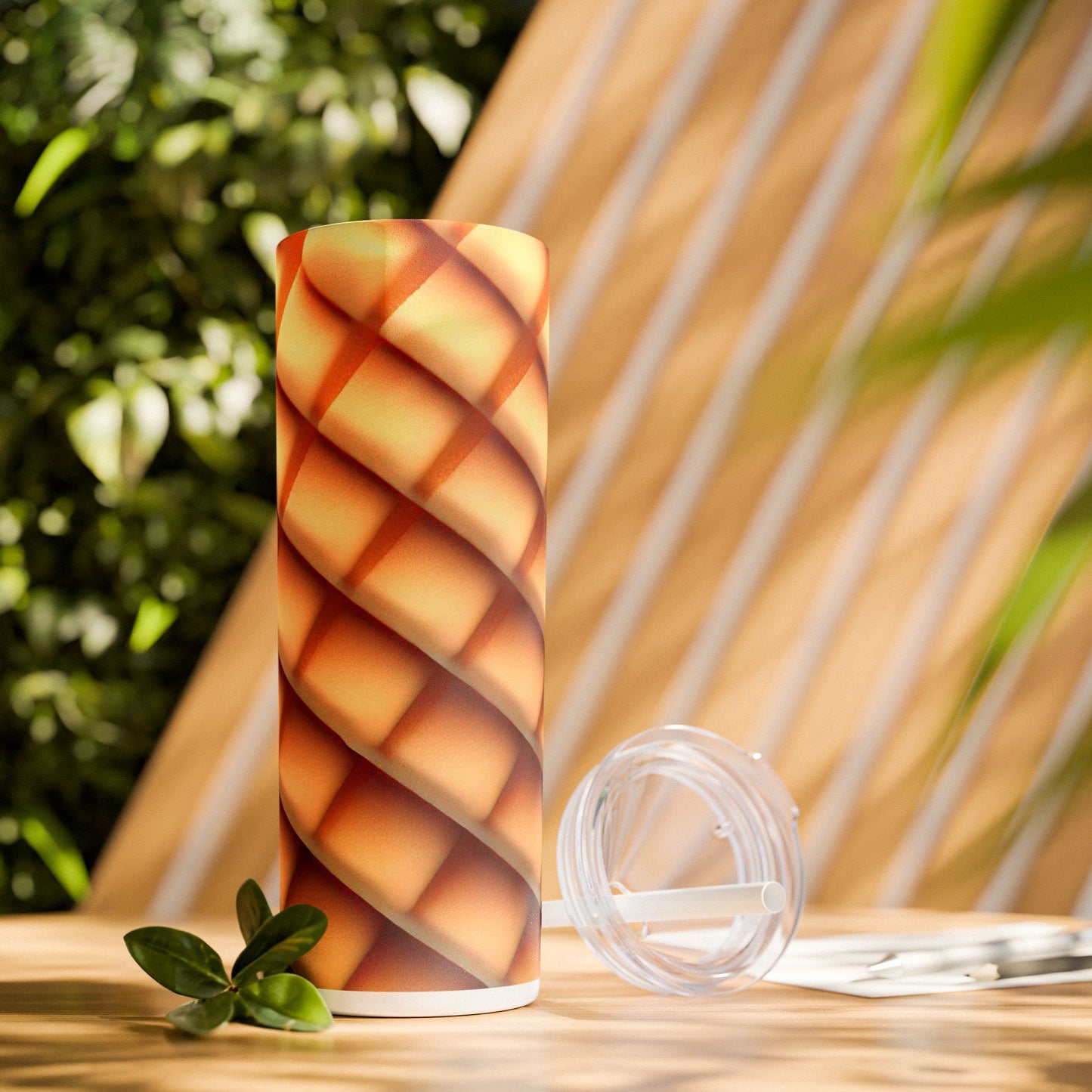 Waffle Cone - SleekSip Skinny 20oz Tumbler with Straw