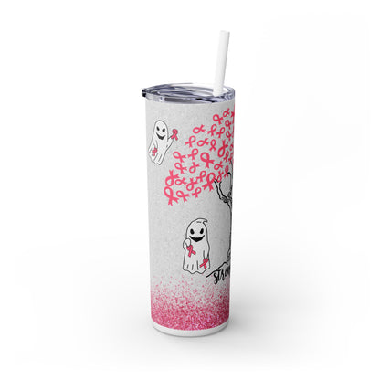 Ghost Cancer - SleekSip Skinny 20oz Tumbler with Straw