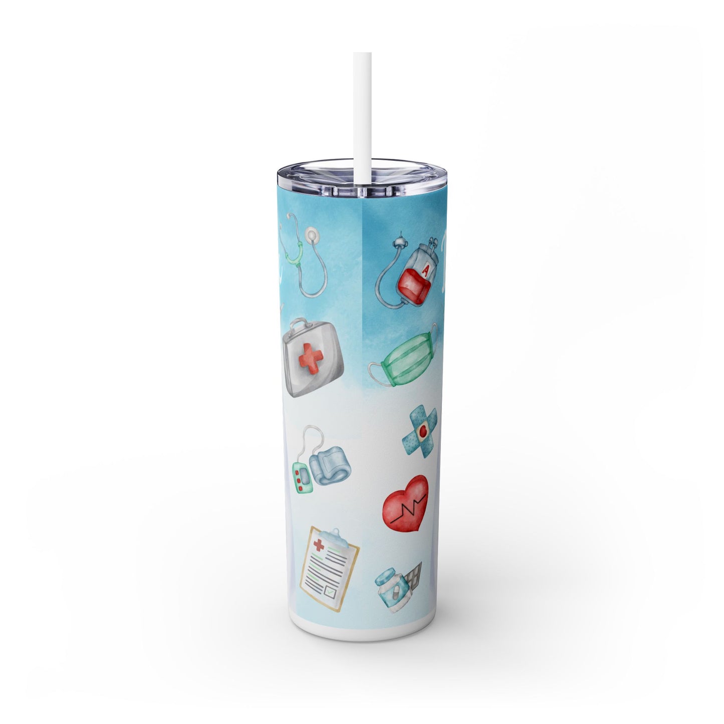 Doctor Life - SleekSip Skinny 20oz Tumbler with Straw