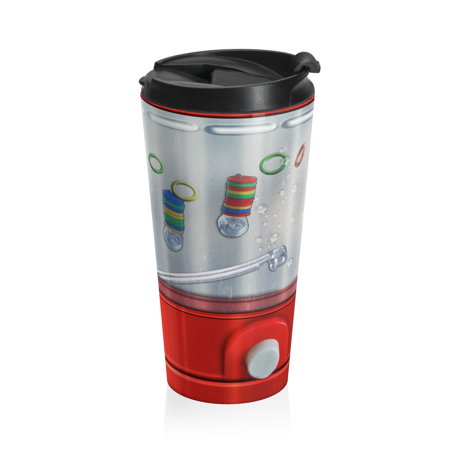 Waterful Ring Toss Stainless Steel Travel Mug – 15oz