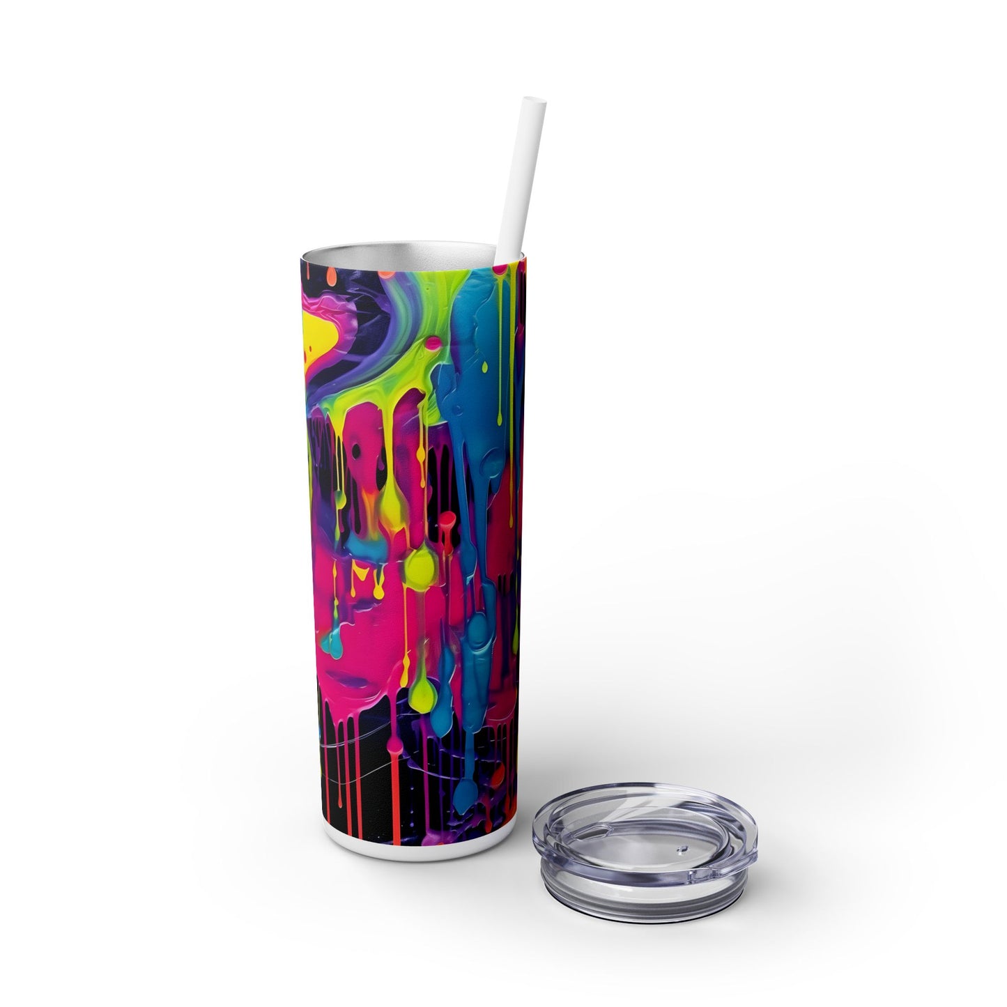 Graffiti - SleekSip Skinny 20oz Tumbler with Straw