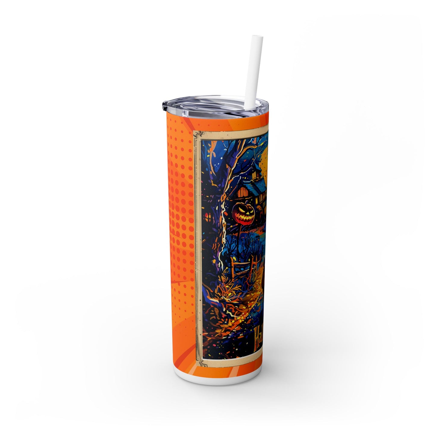 Halloween Card - SleekSip Skinny 20oz Tumbler with Straw