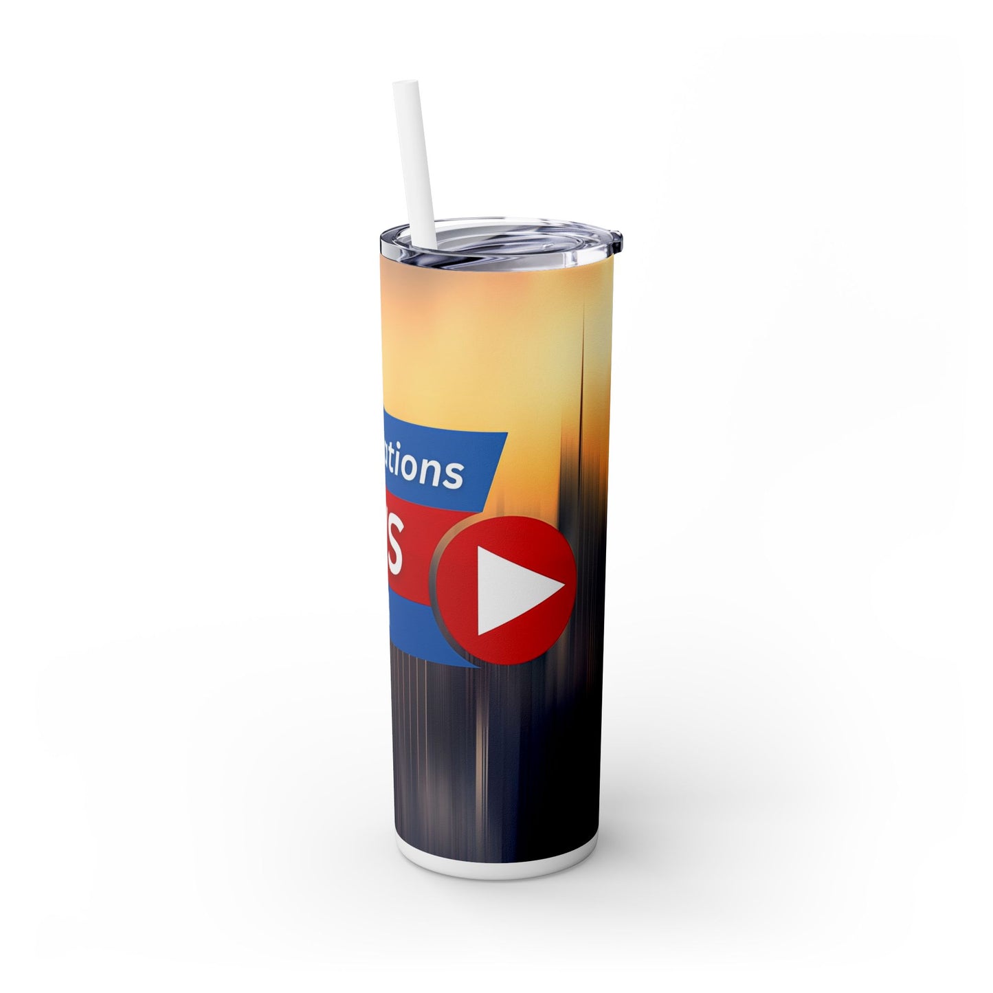 iSkyCreations - News & Media - SleekSip Skinny 20oz Tumbler with Straw