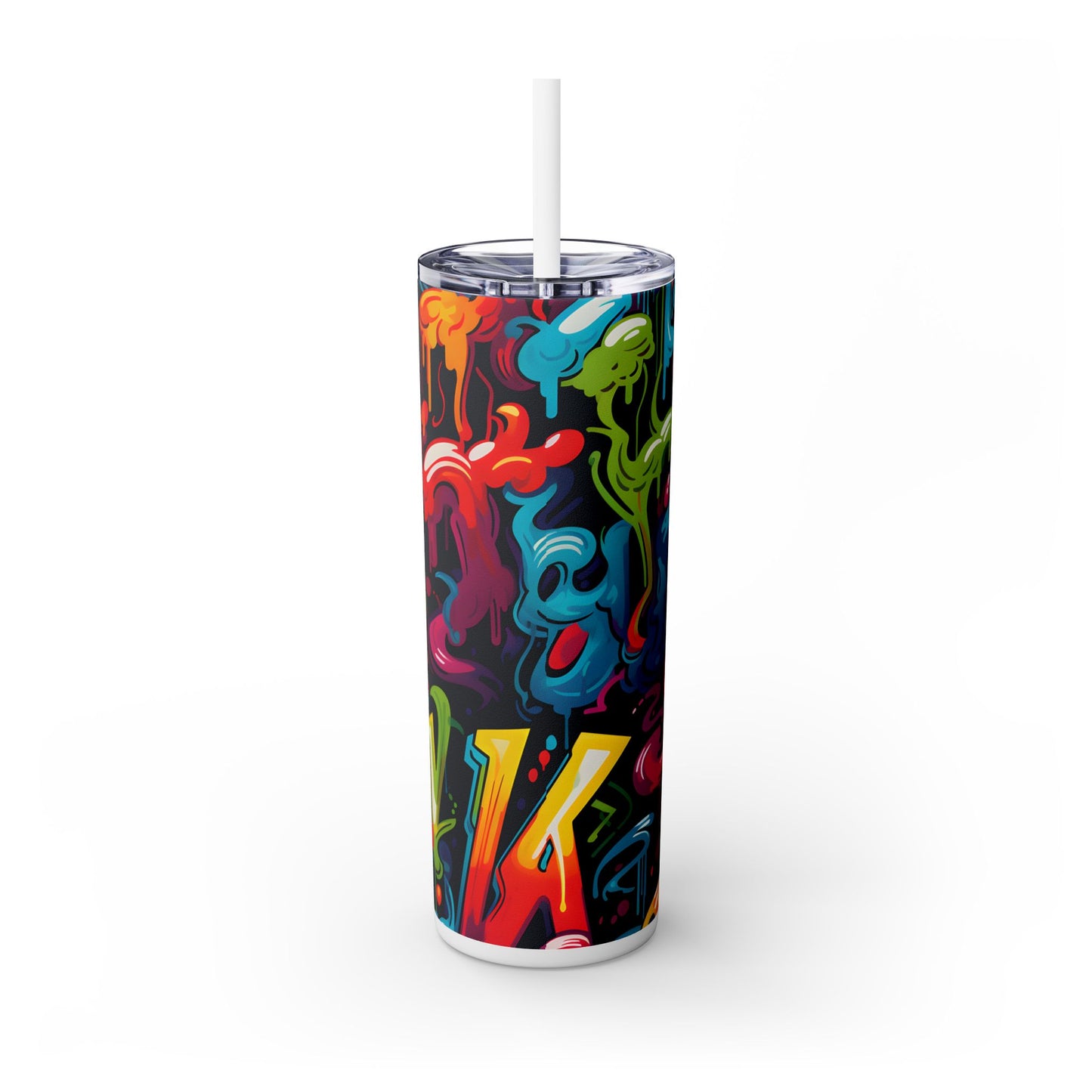 Graffiti - SleekSip Skinny 20oz Tumbler with Straw