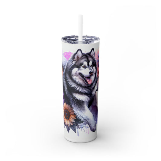 Alaskan Malamute - SleekSip Skinny 20oz Tumbler with Straw