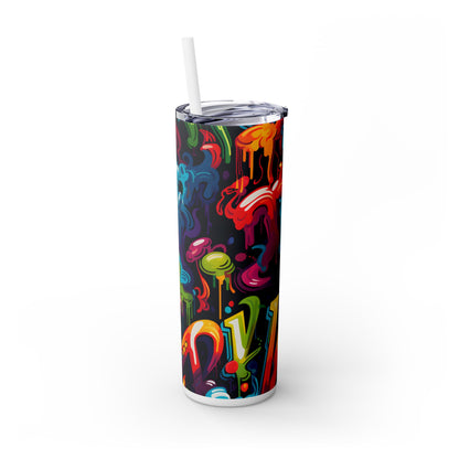 Graffiti - SleekSip Skinny 20oz Tumbler with Straw