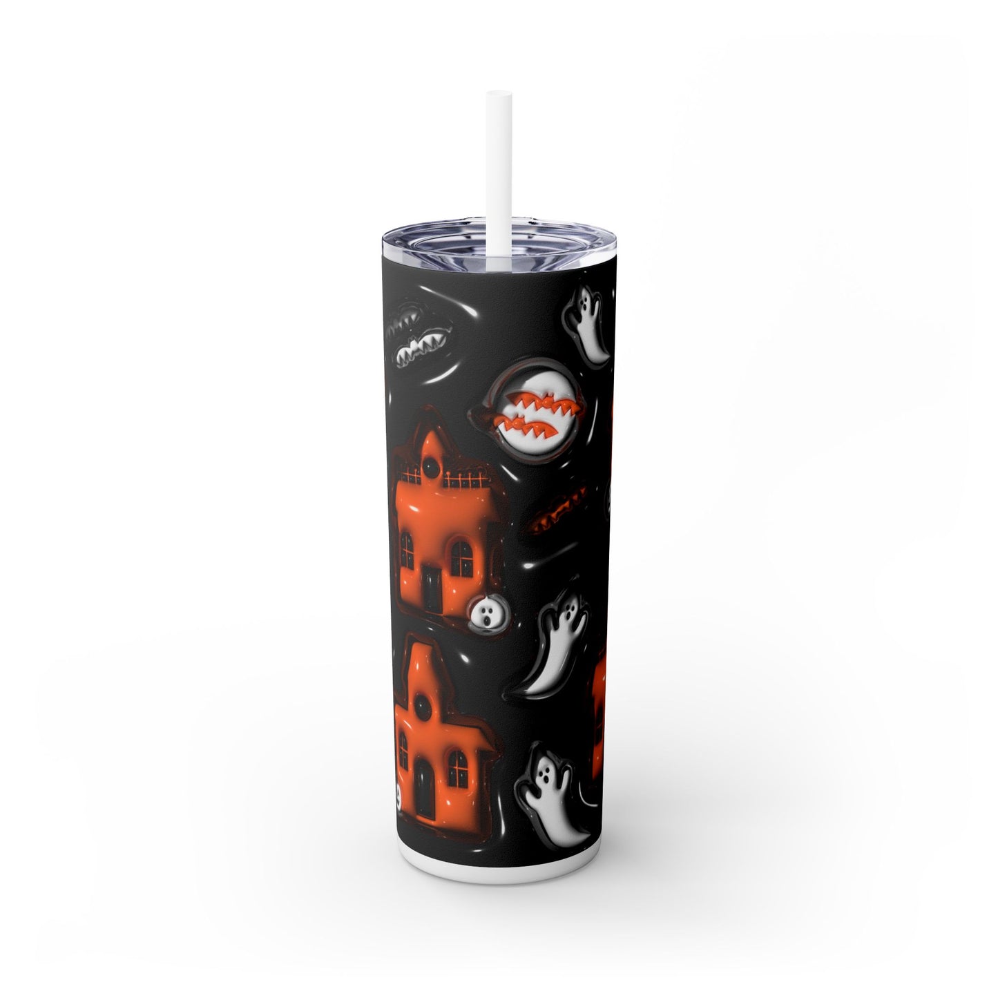 3D Inflated Halloween - SleekSip Skinny 20oz Tumbler with Straw