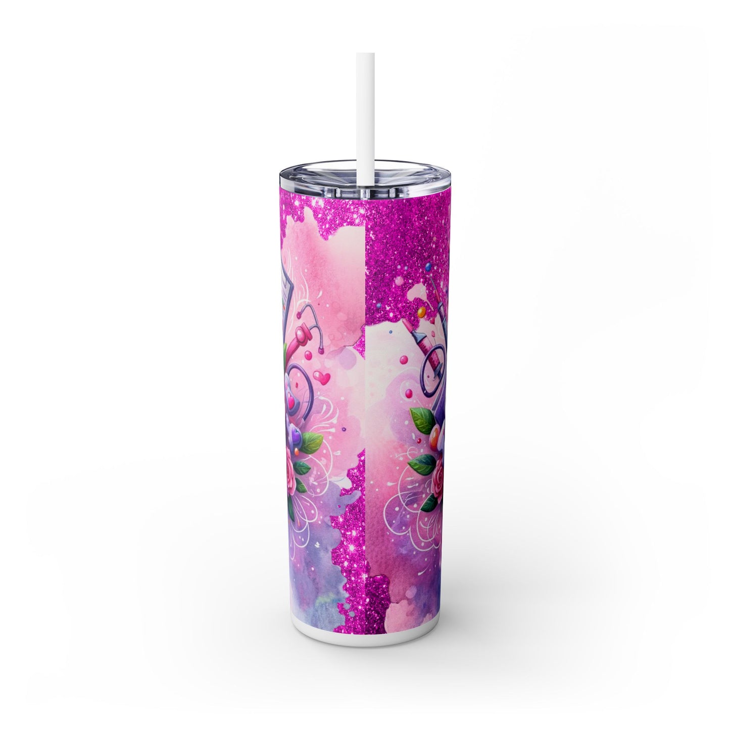 Nurse Life - SleekSip Skinny 20oz Tumbler with Straw