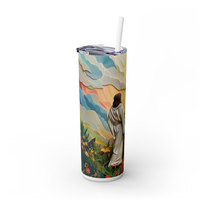 Jesus Sunrise - SleekSip Skinny 20oz Tumbler with Straw