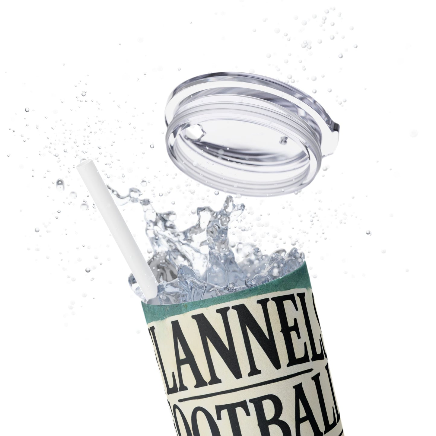 Flannels and Football - SleekSip Skinny 20oz Tumbler with Straw