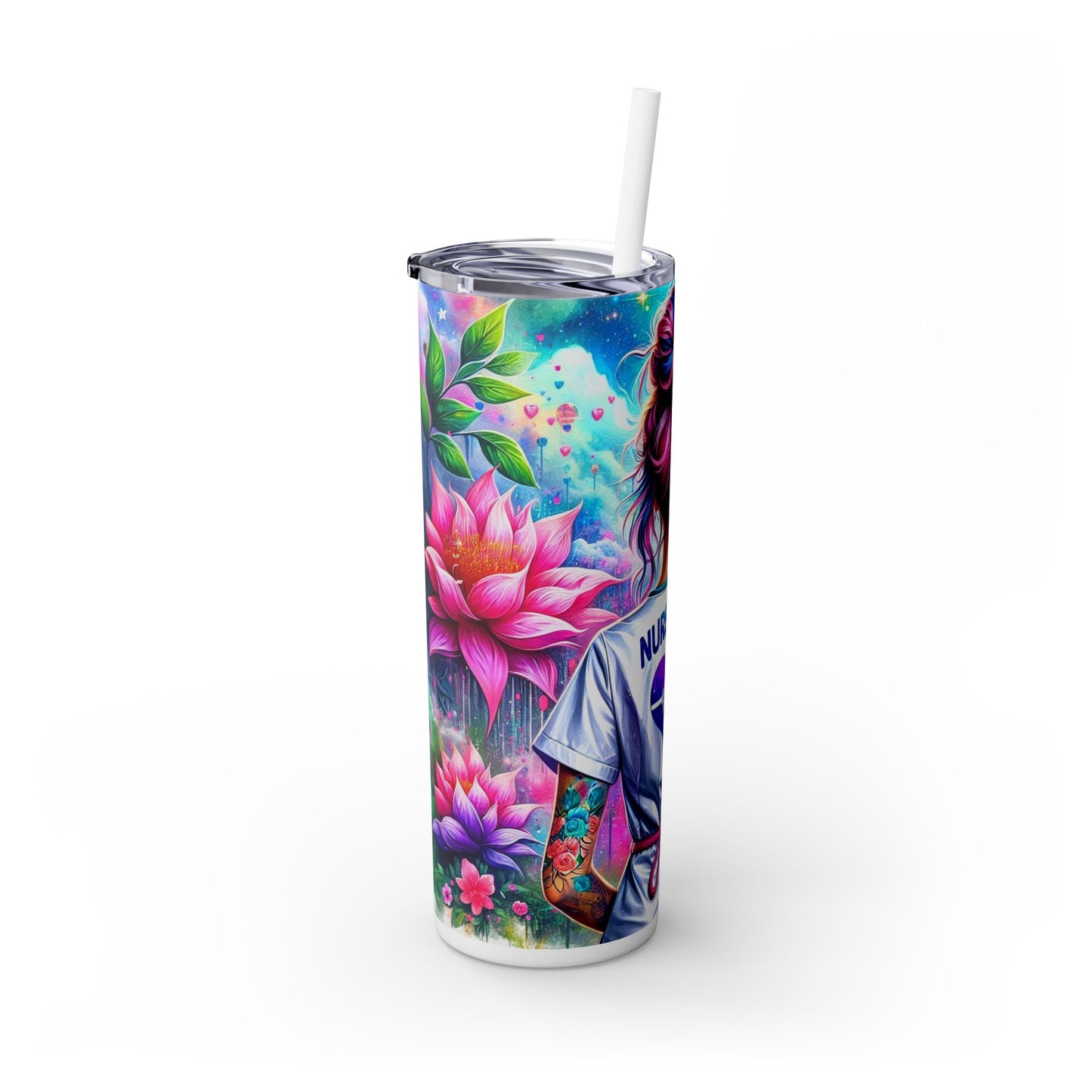 Nurse Life - SleekSip Skinny 20oz Tumbler with Straw