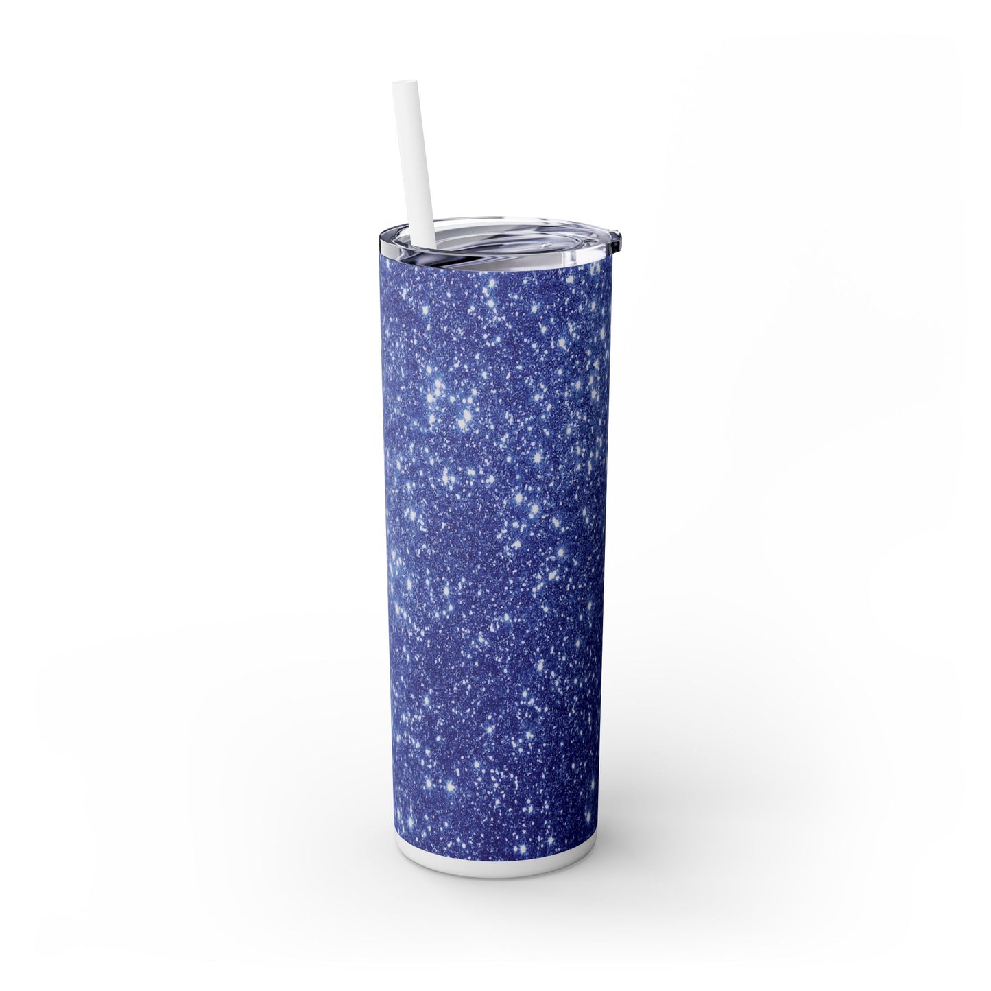 Blue Sparkles - SleekSip Skinny 20oz Tumbler with Straw