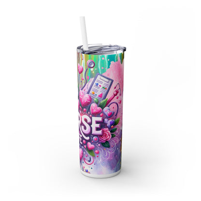 Nurse Life - SleekSip Skinny 20oz Tumbler with Straw