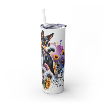 Basenji - SleekSip Skinny 20oz Tumbler with Straw