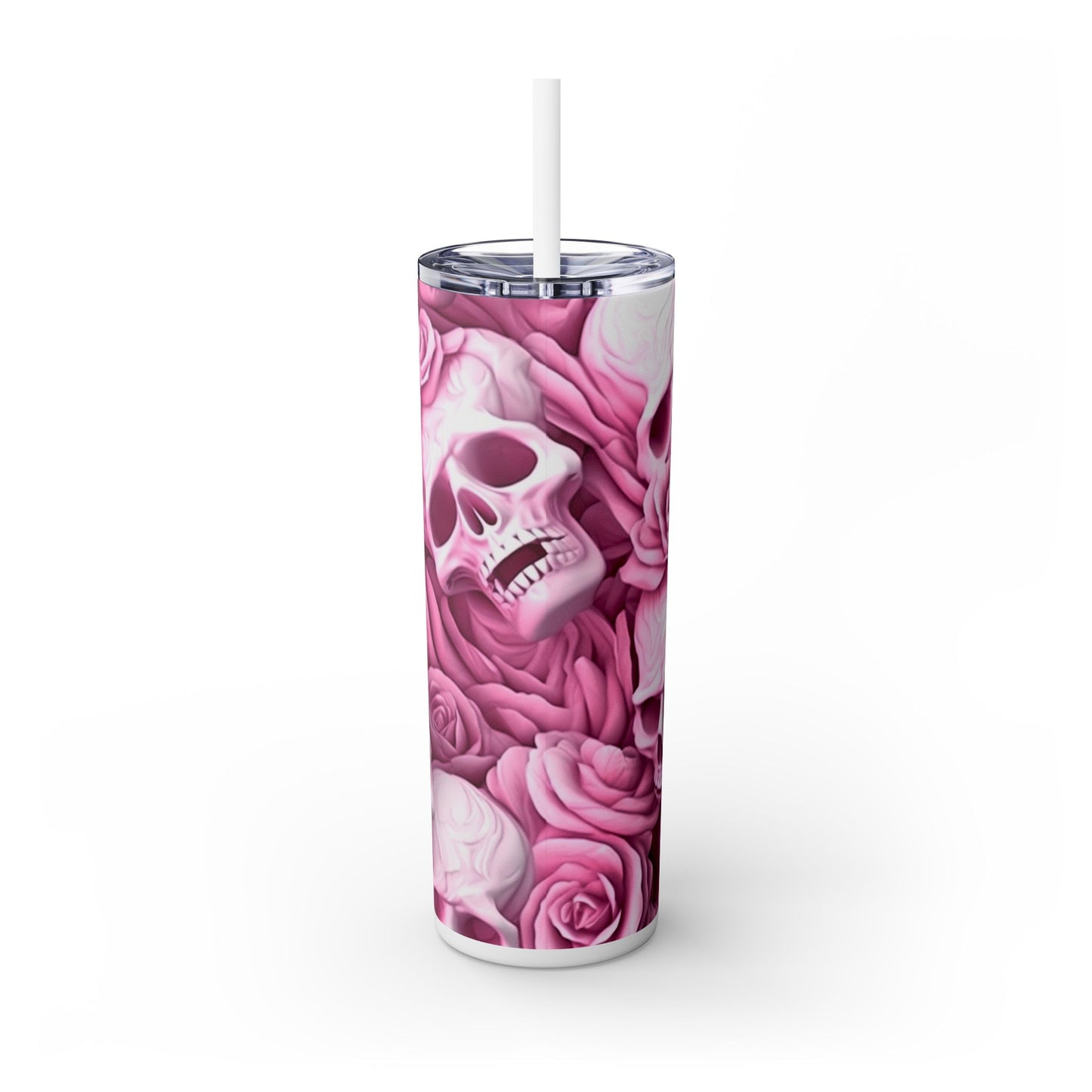 Spooky Girl Halloween Season - SleekSip Skinny 20oz Tumbler with Straw