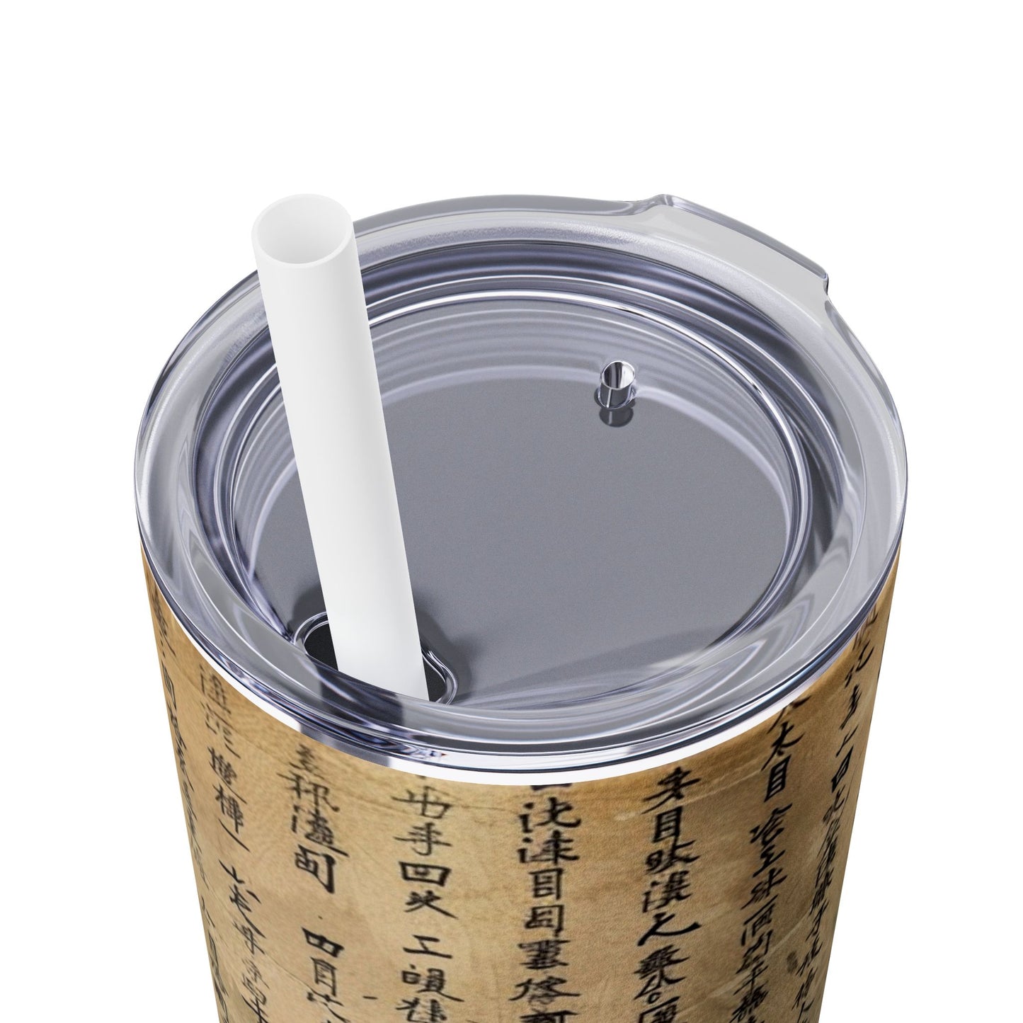 Ancient Japanese Writing - SleekSip Skinny 20oz Tumbler with Straw