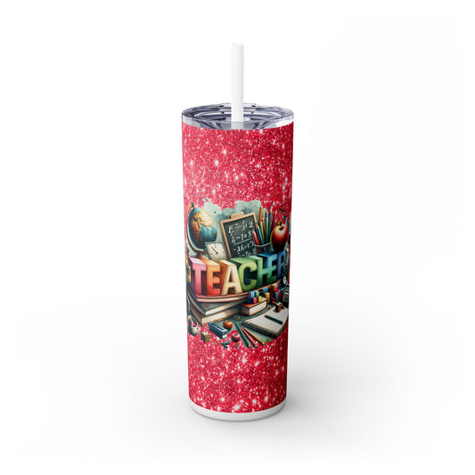 Teacher - SleekSip Skinny 20oz Tumbler with Straw