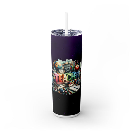 Teacher Life - SleekSip Skinny 20oz Tumbler with Straw