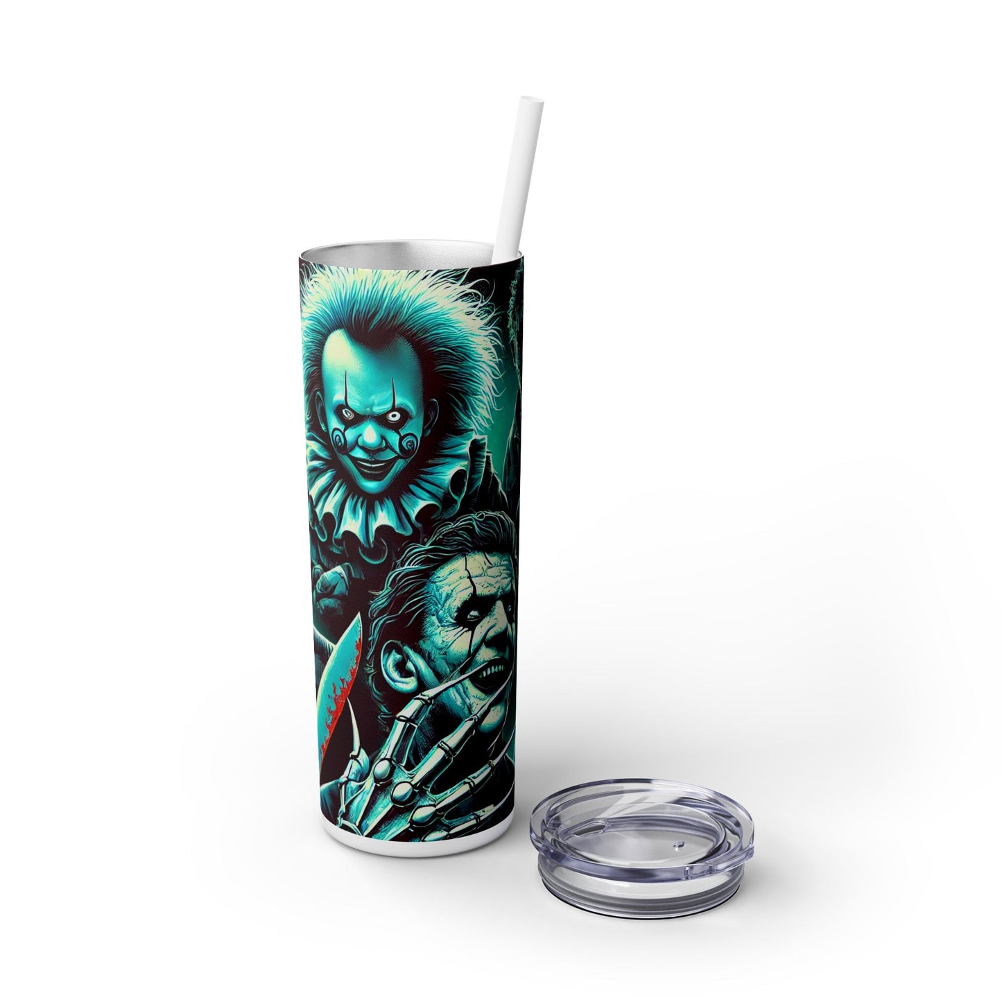 Halloween Horror - SleekSip Skinny 20oz Tumbler with Straw