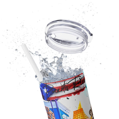 Puerto Rico - SleekSip Skinny 20oz Tumbler with Straw