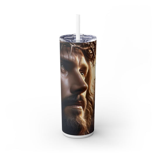 Lord Jesus Christ - SleekSip Skinny 20oz Tumbler with Straw