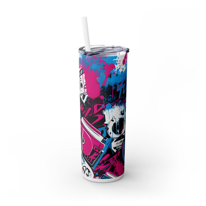 Graffiti - SleekSip Skinny 20oz Tumbler with Straw