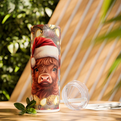 Christmas Time - SleekSip Skinny 20oz Tumbler with Straw