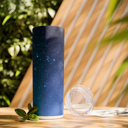 Starry Sky Galaxy - SleekSip Skinny 20oz Tumbler with Straw