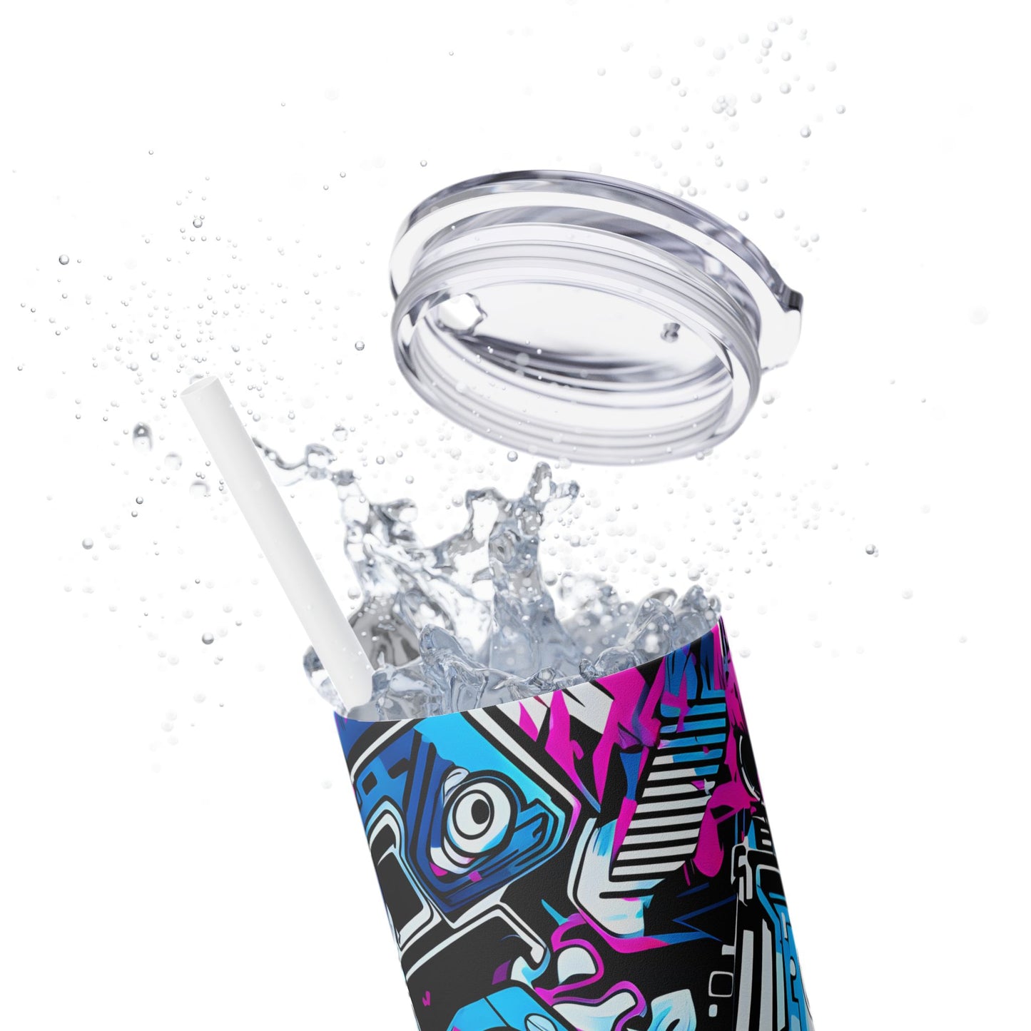 Graffiti - SleekSip Skinny 20oz Tumbler with Straw