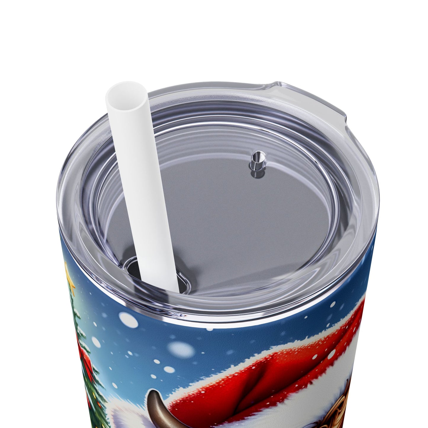 Christmas Time - SleekSip Skinny 20oz Tumbler with Straw