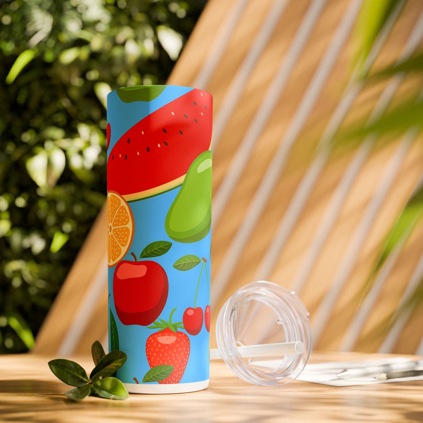 Delicious Fruit - SleekSip Skinny 20oz Tumbler with Straw