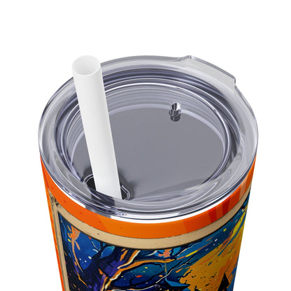 Halloween Card - SleekSip Skinny 20oz Tumbler with Straw