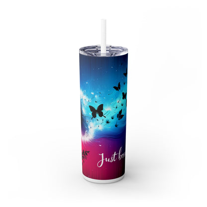 Just Breathe - SleekSip Skinny 20oz Tumbler with Straw