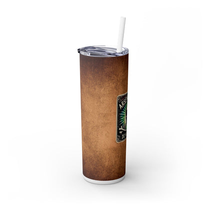 Halloween Potion Brown Leather - SleekSip Skinny 20oz Tumbler with Straw