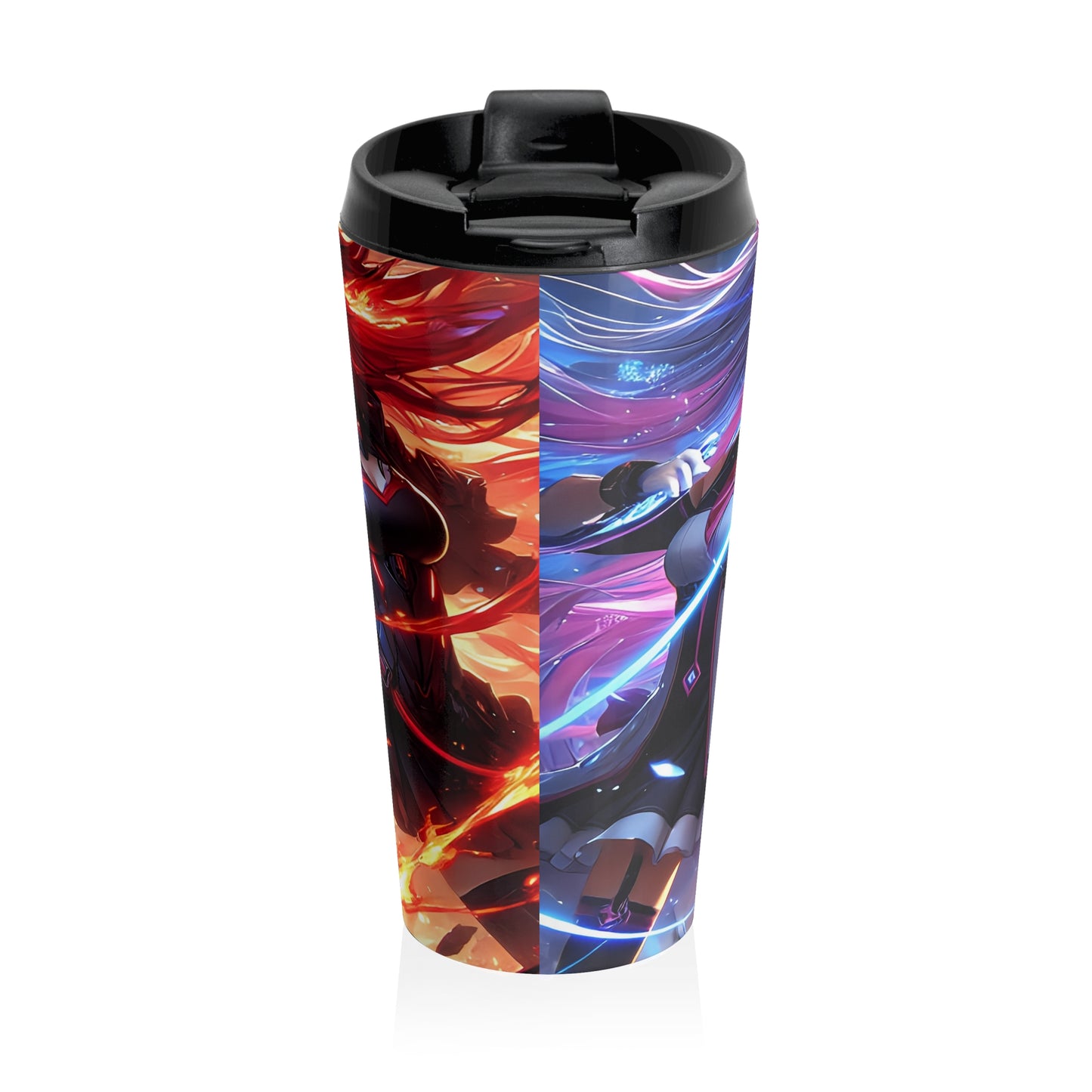 Anime Warrior Princess Stainless Steel Travel Mug – 15oz