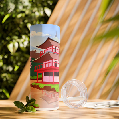 Japan - SleekSip Skinny 20oz Tumbler with Straw