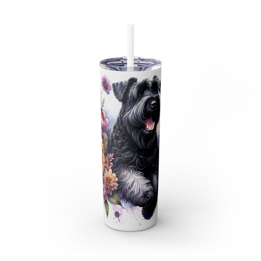 Black Russian Terrier - SleekSip Skinny 20oz Tumbler with Straw