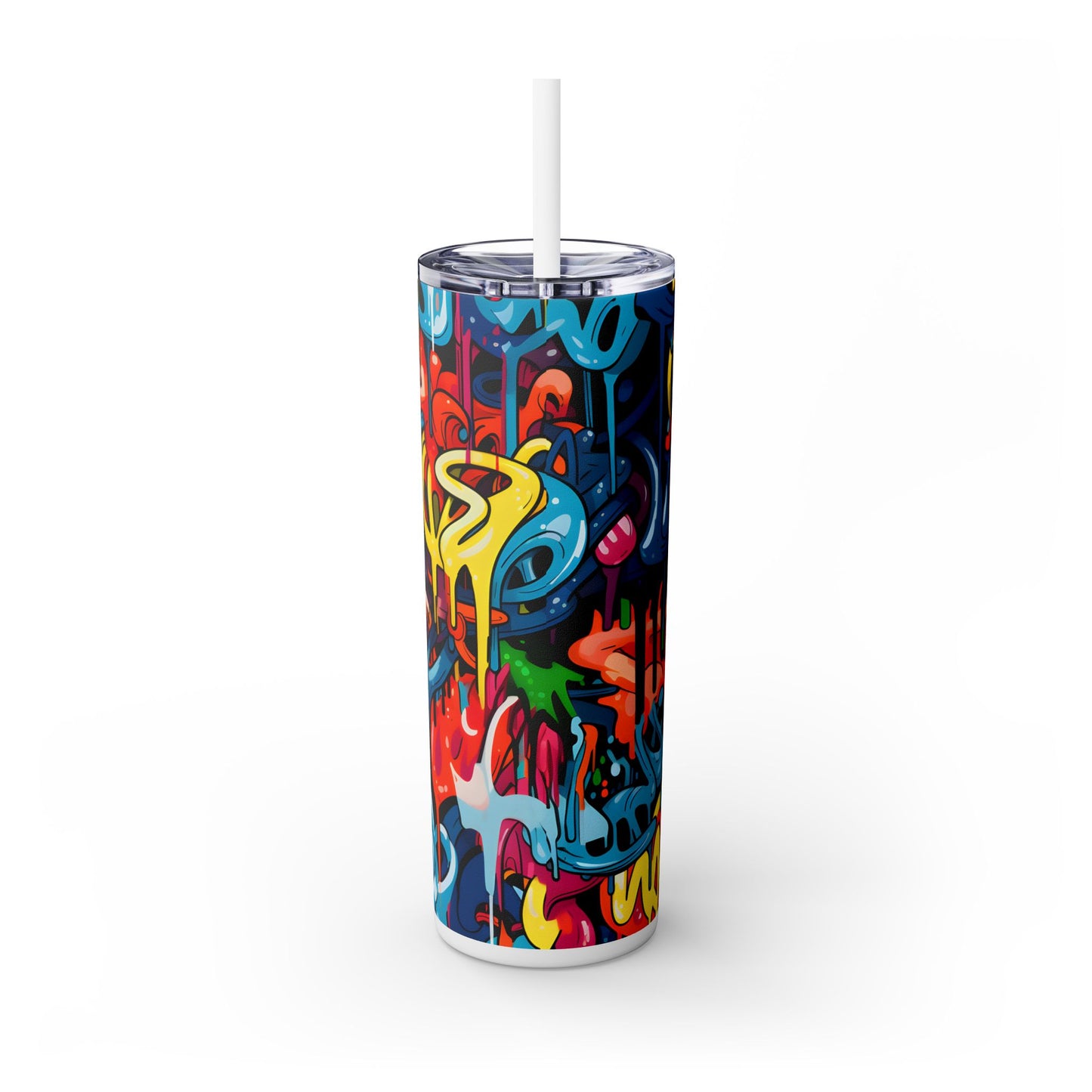 Graffiti - SleekSip Skinny 20oz Tumbler with Straw