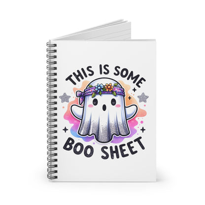 Hippie Ghost Vibes Spiral Notebook