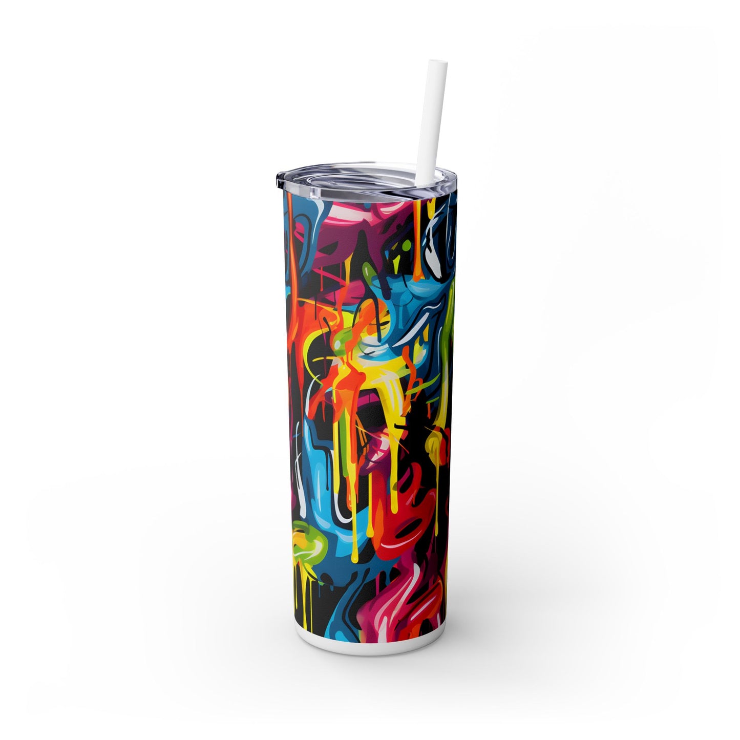 Graffiti - SleekSip Skinny 20oz Tumbler with Straw