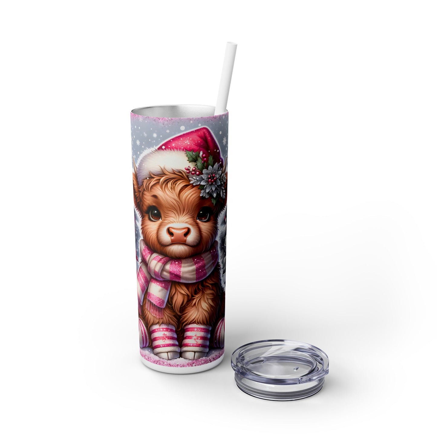 Christmas Time - SleekSip Skinny 20oz Tumbler with Straw