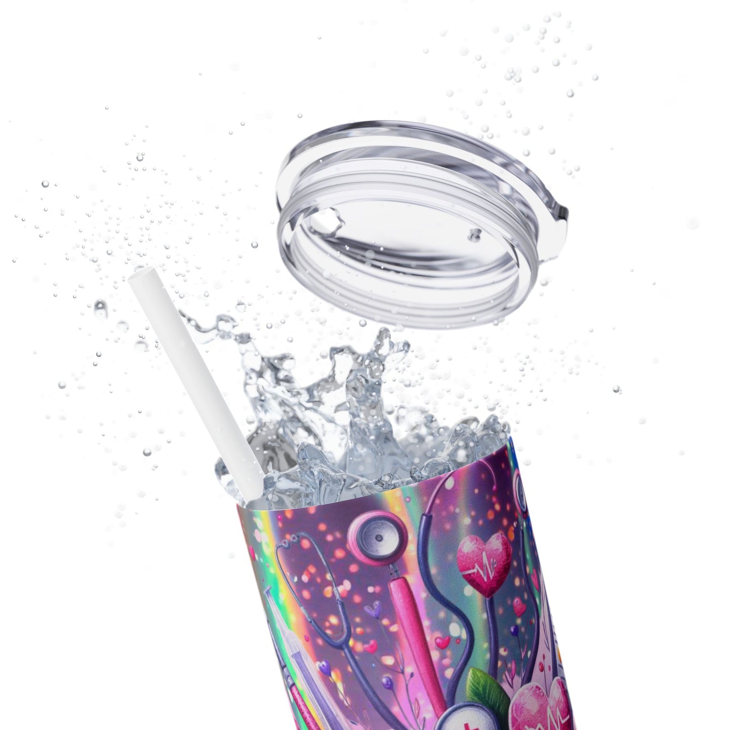 Nurse Life - SleekSip Skinny 20oz Tumbler with Straw