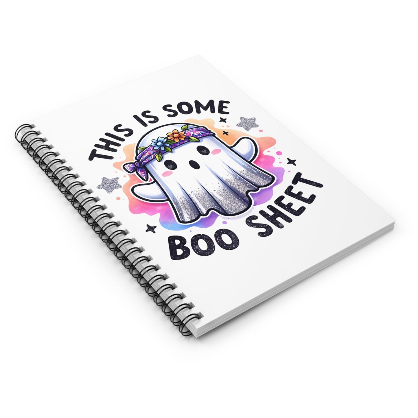 Hippie Ghost Vibes Spiral Notebook