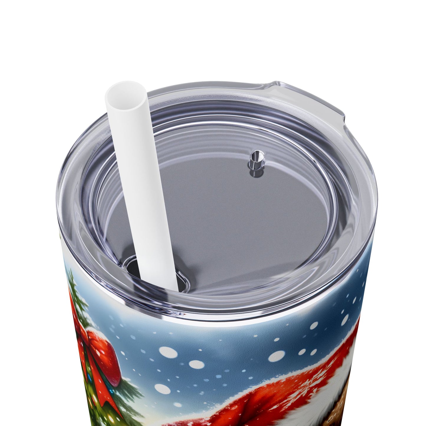 Christmas Time - SleekSip Skinny 20oz Tumbler with Straw