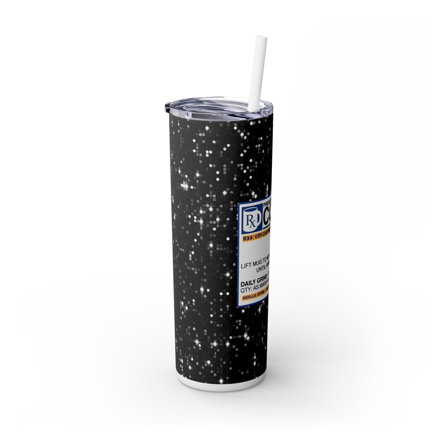 RX Coffee - SleekSip Skinny 20oz Tumbler with Straw