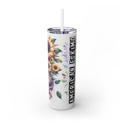 American Eskimo Dog - SleekSip Skinny 20oz Tumbler with Straw