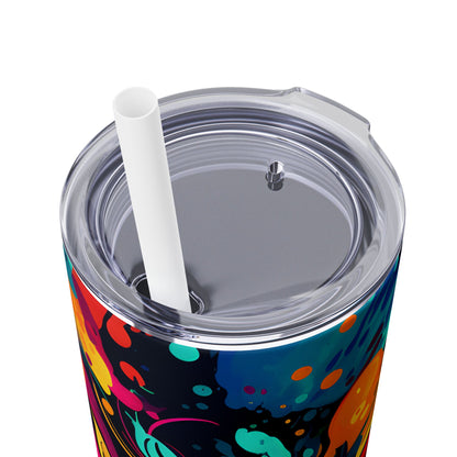 Graffiti - SleekSip Skinny 20oz Tumbler with Straw